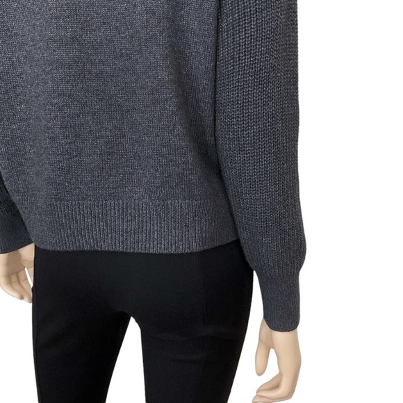 Rachel Zoe Womens Gray Partial Zip Long Sleeves sweater size XS NWT - Picture 2 of 10